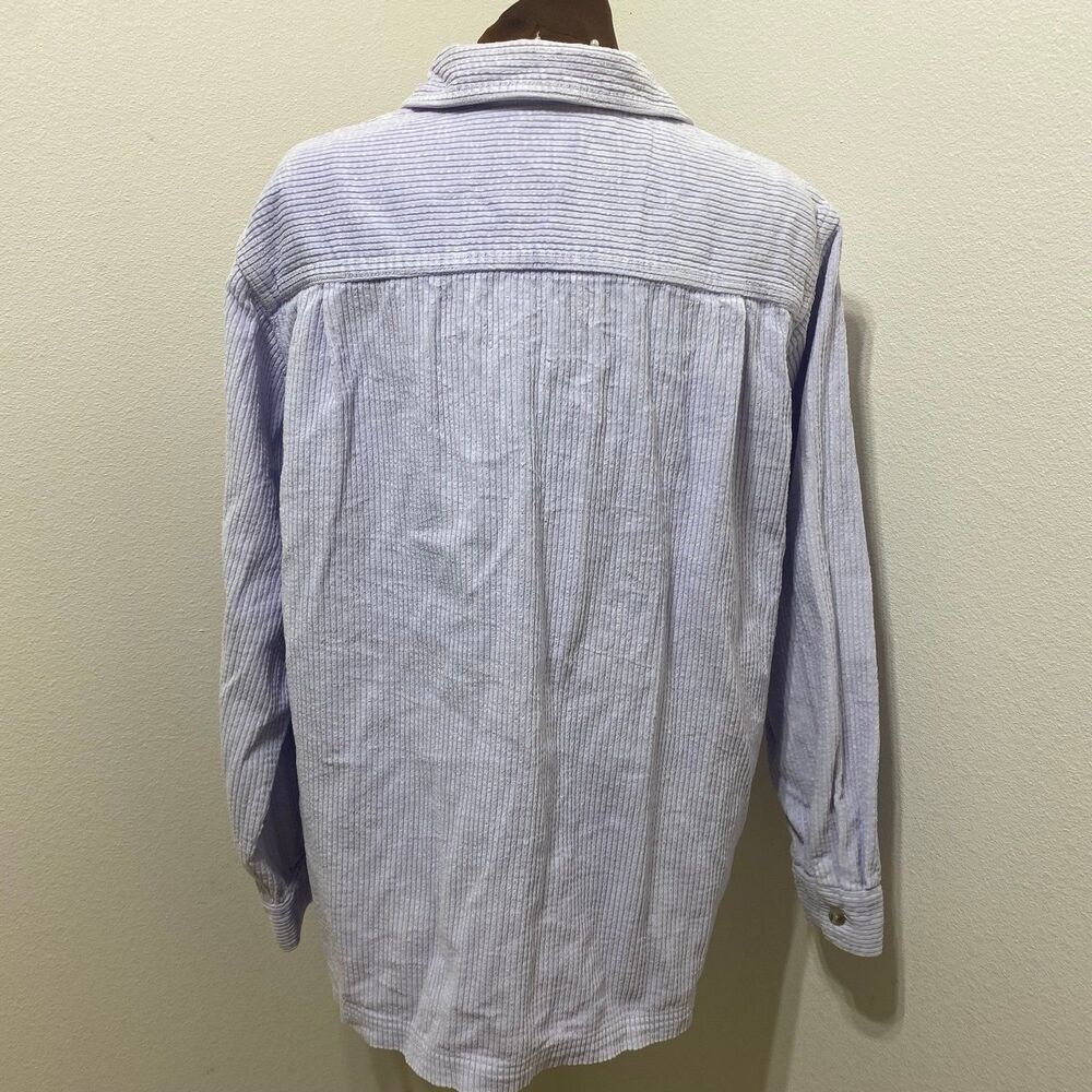 LL Bean Shirt Women's Large Corduroy Button Down Shacket - Picture 5 of 7